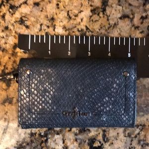 100% leather, Cole Hahn wristlet phone /card case